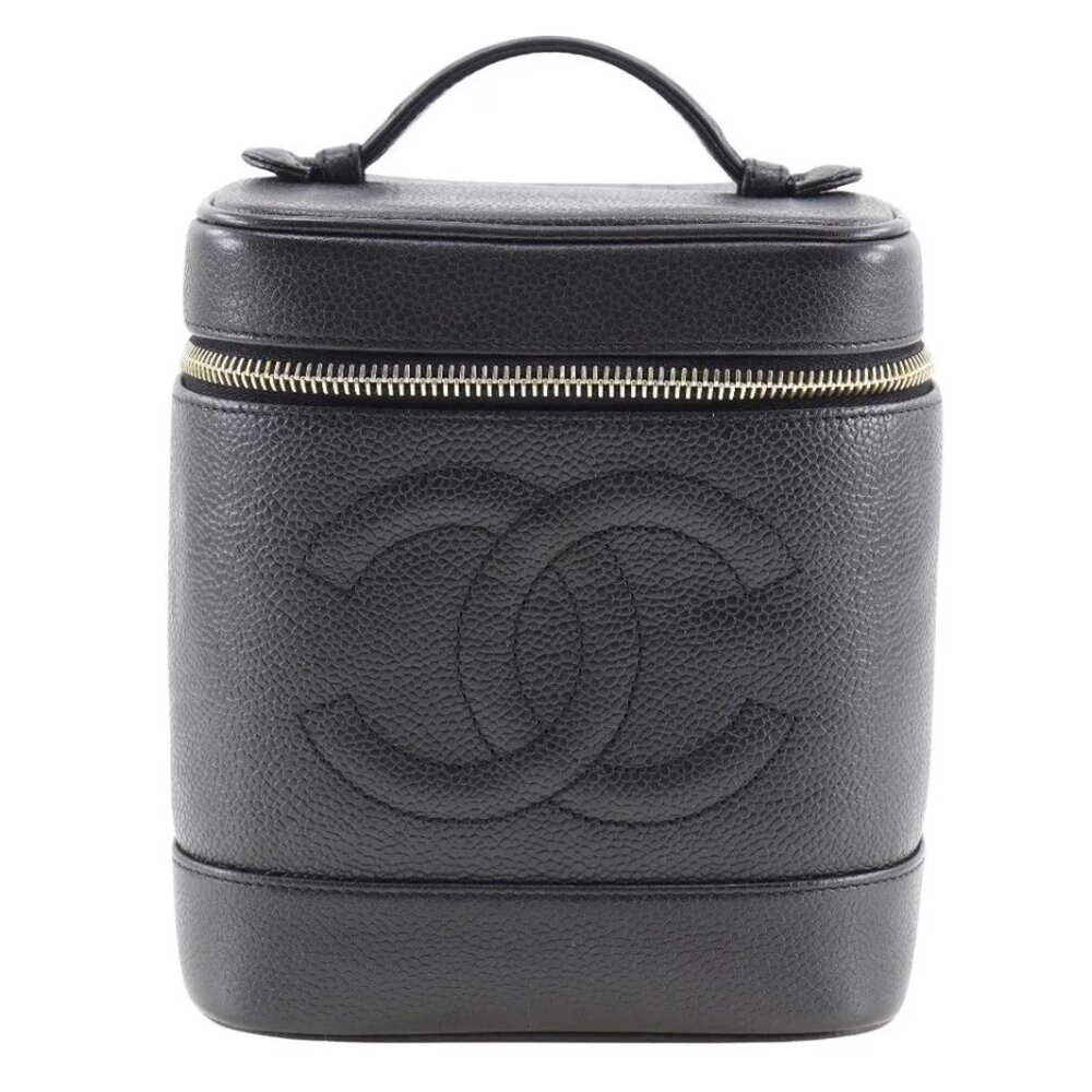 CHANEL Vanity Handbag A01998 Caviar skin Women